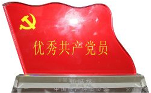郭赋斌荣获优秀共产党员称号